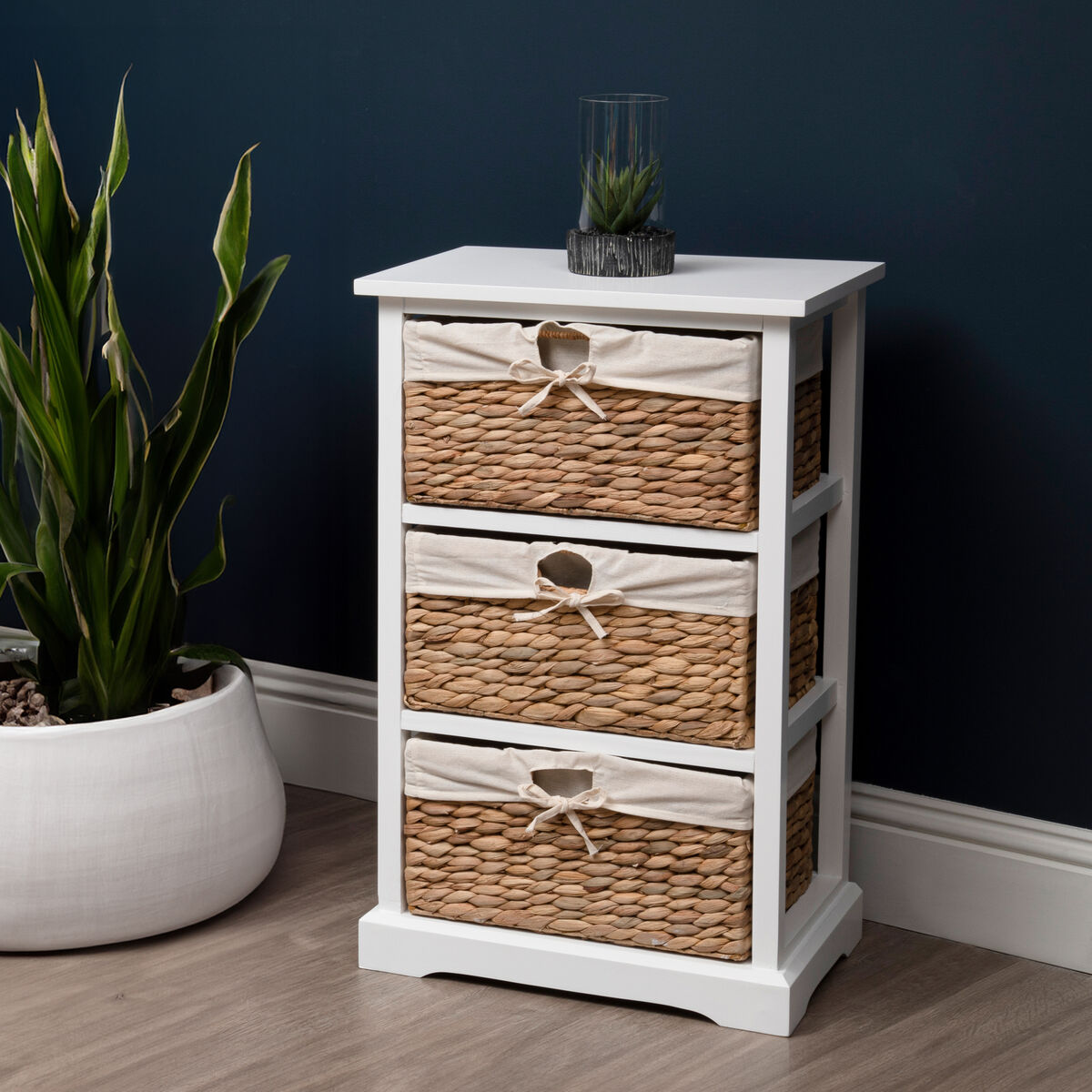 Seagrass Drawer Chest with 3 Baskets