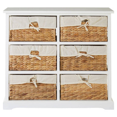 Ashby 6 Seagrass Drawer Chest