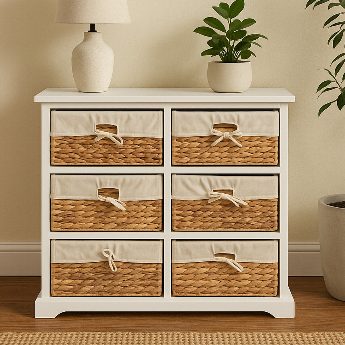 Ashby 6 Seagrass Drawer Chest