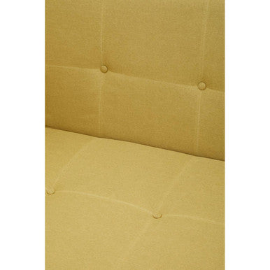 Olive Linen Corner Sofa Bed