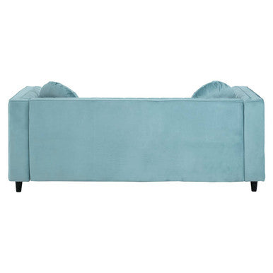 Pastel Green Velvet 3 Seater Sofa