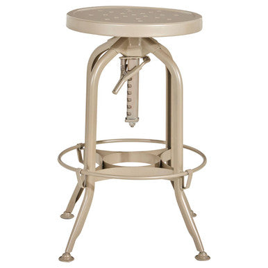 Champagne Finish Adjustable Bar Stool