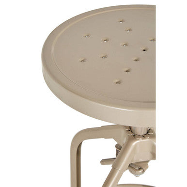 Champagne Finish Adjustable Bar Stool