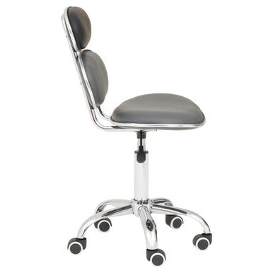 Black Leather Effect Home Office Chair