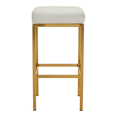 White and Gold Bar Stool