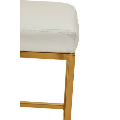 White and Gold Bar Stool
