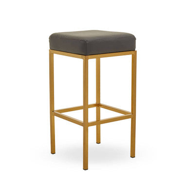 Dark Grey and Gold Bar Stool
