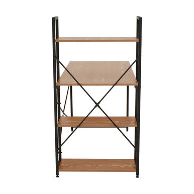 Red Pomelo Desk With Shelves