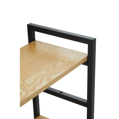 3 Tier Light Oak Effect Shelf Unit