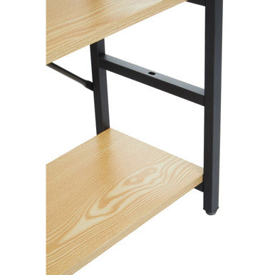 3 Tier Light Oak Effect Shelf Unit