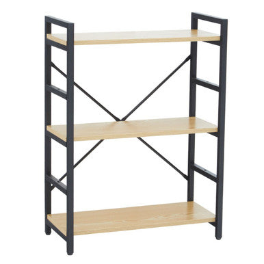 3 Tier Light Oak Effect Shelf Unit