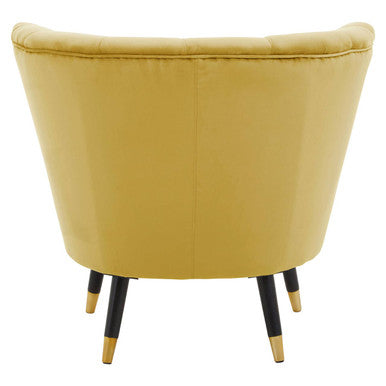 Pistachio Velvet Shell Accent Chair