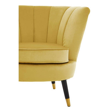 Pistachio Velvet Shell Accent Chair