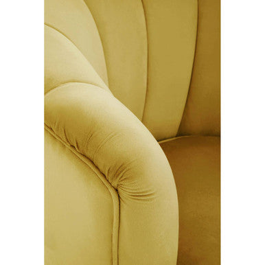 Pistachio Velvet Shell Accent Chair