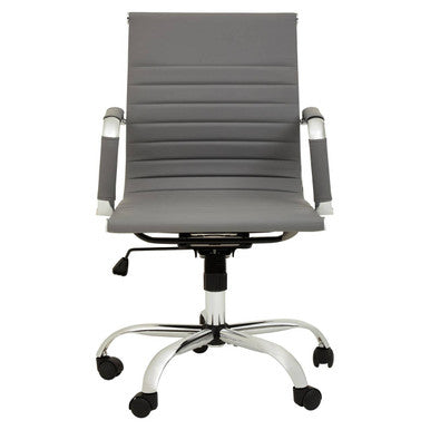 Grey Low Back Home Office Chair