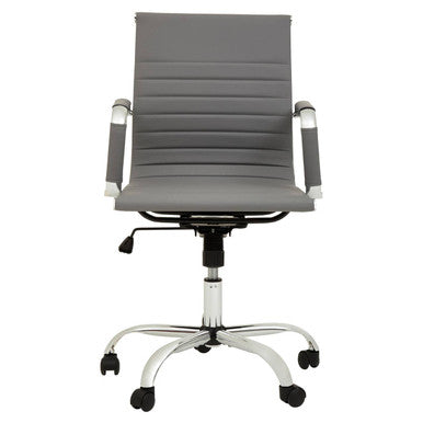 Grey Low Back Home Office Chair