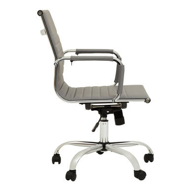 Grey Low Back Home Office Chair