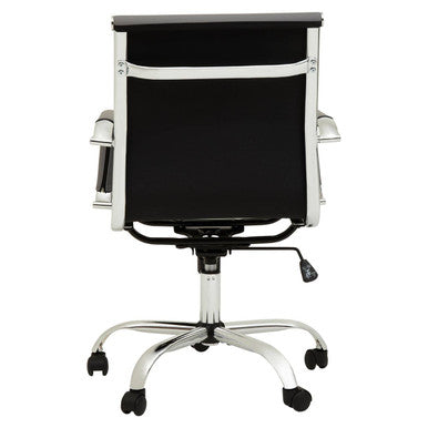 Grey Low Back Home Office Chair