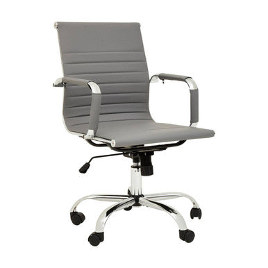 Grey Low Back Home Office Chair