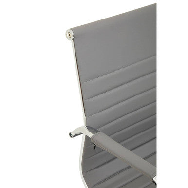Grey Low Back Home Office Chair