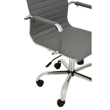 Grey Low Back Home Office Chair