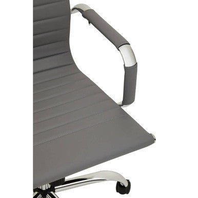 Grey Low Back Home Office Chair