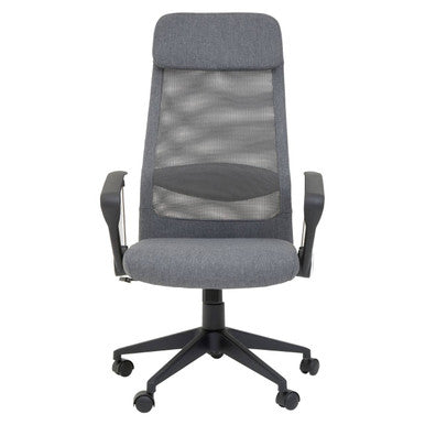 Grey Mesh and Fabric Home Office Chair
