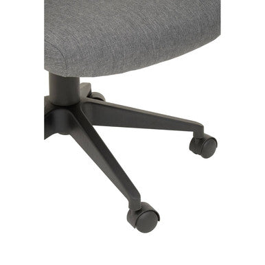 Grey Mesh and Fabric Home Office Chair