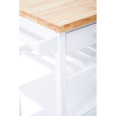 White Kitchen Trolley