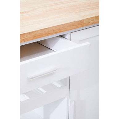 White Kitchen Trolley