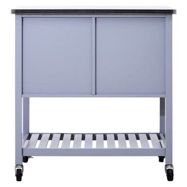 Grey Kitchen Trolley on Wheels