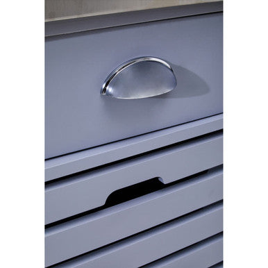 Grey Kitchen Trolley on Wheels
