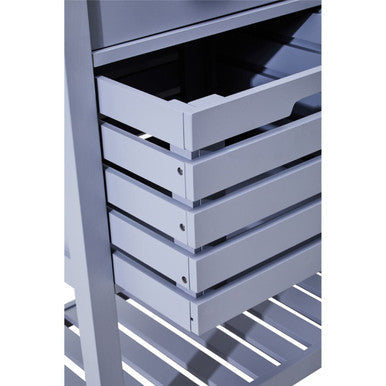 Grey Kitchen Trolley on Wheels