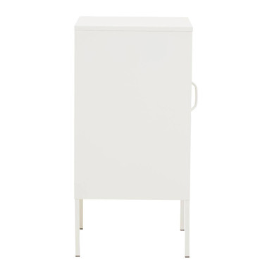 One Door White Storage Cabinet