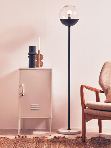 One Door White Storage Cabinet