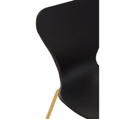 Laila Dining Chair with Black Seat