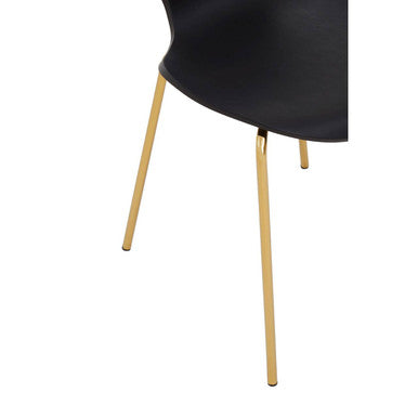 Laila Dining Chair with Black Seat