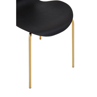 Laila Dining Chair with Black Seat
