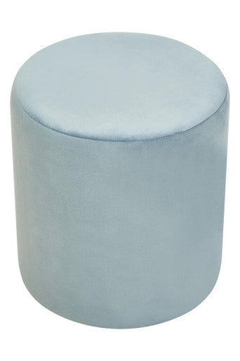Blue Velvet Pouffe