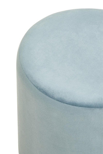 Blue Velvet Pouffe