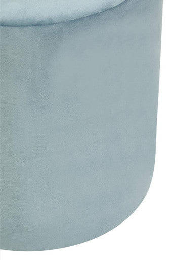 Blue Velvet Pouffe
