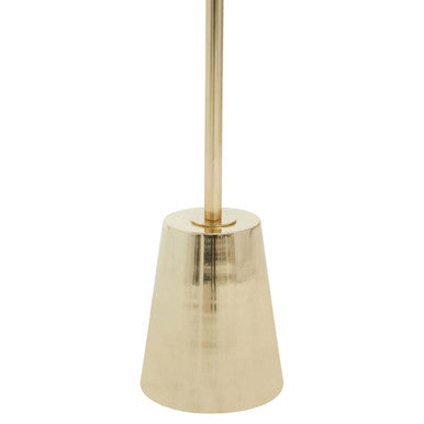 Black Marble Effect Side Table with Gold Base