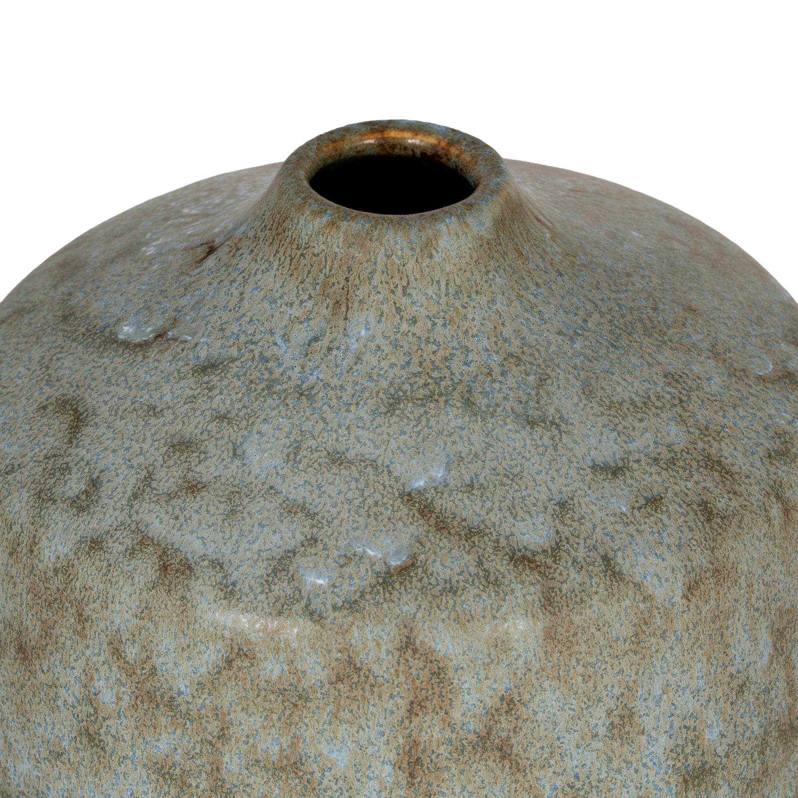 a playful grey ceramic bottle vase on a sunny windowsill, casting a soft shadow