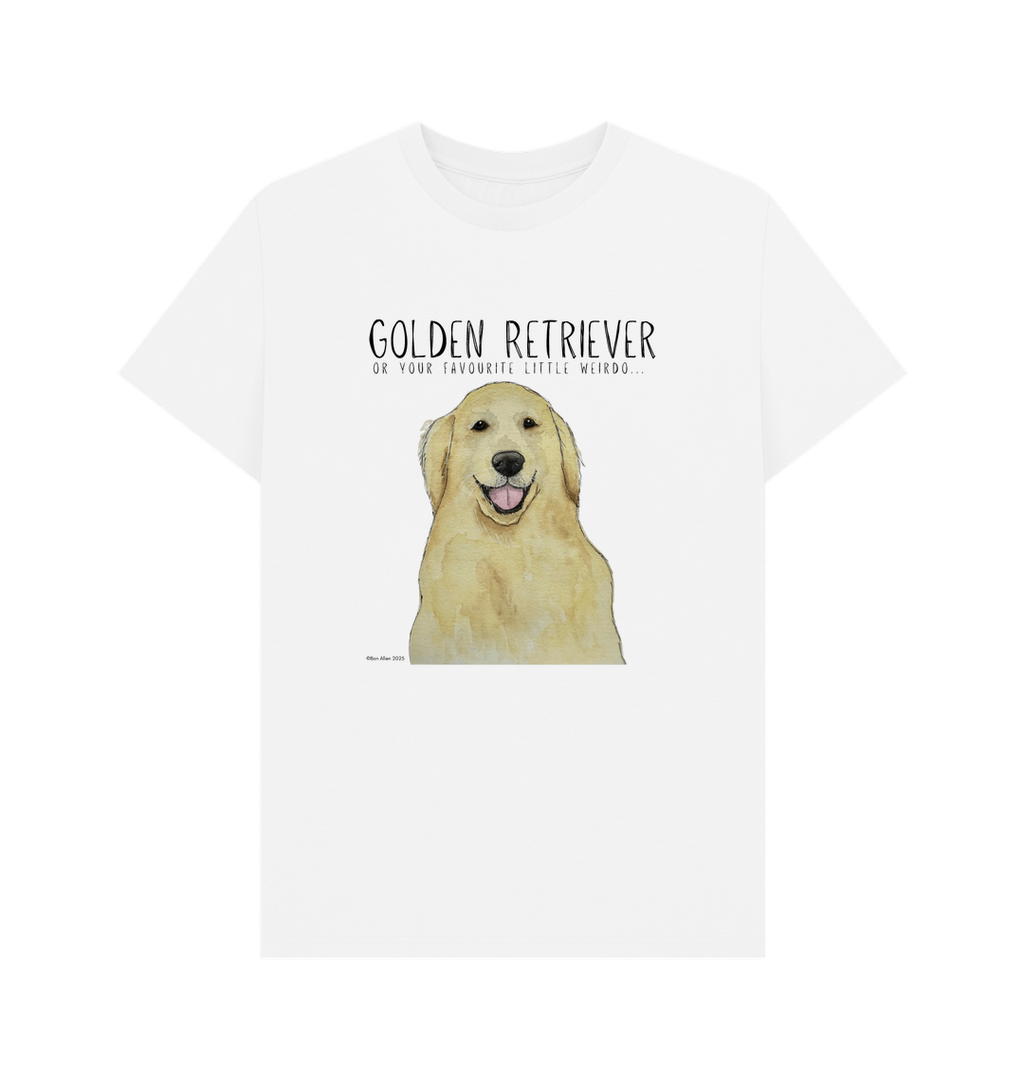 Golden Retriever Vibes Men's Sustainable T-Shirt