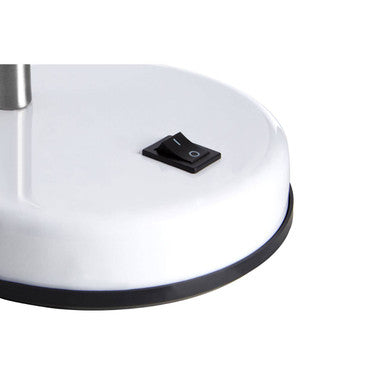 White Gloss Desk Lamp with Adjustable Head