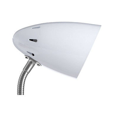 White Gloss Desk Lamp with Adjustable Head