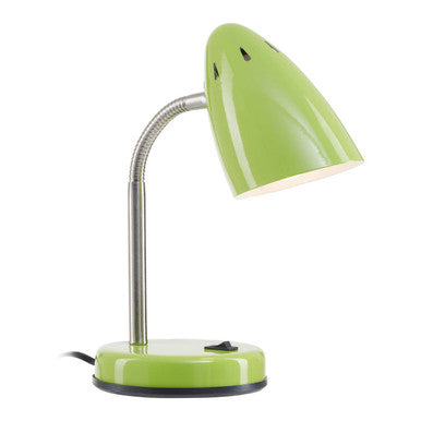 Green Gloss Desk Lamp with Adjustable Arm