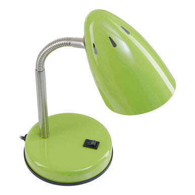 Green Gloss Desk Lamp with Adjustable Arm
