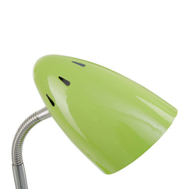Green Gloss Desk Lamp with Adjustable Arm