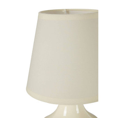Set of Two Cream Ceramic Table Lamps